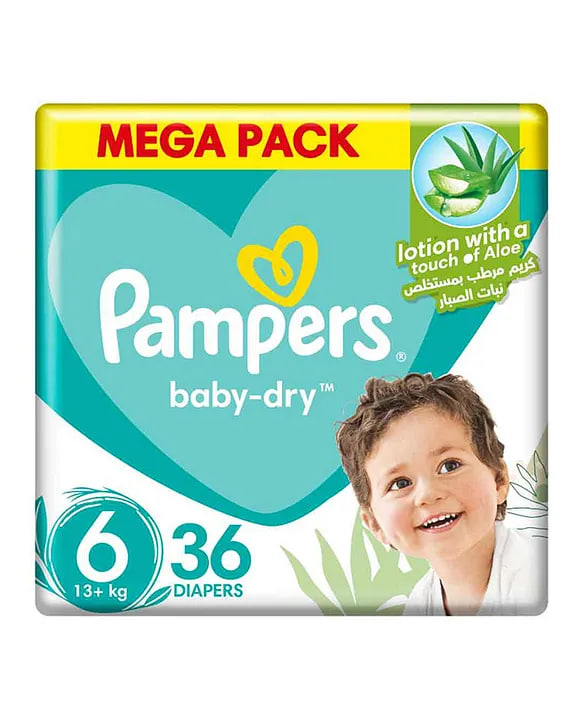 Pampers Complete Comfort Diapers Size 6 (36 Pieces)